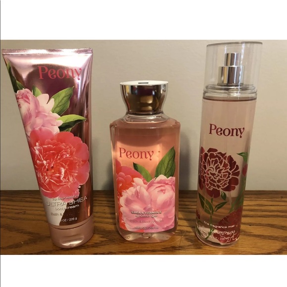 Bath & Body Works Other - Sold out! New Bath & Body Works Peony 3 piece set